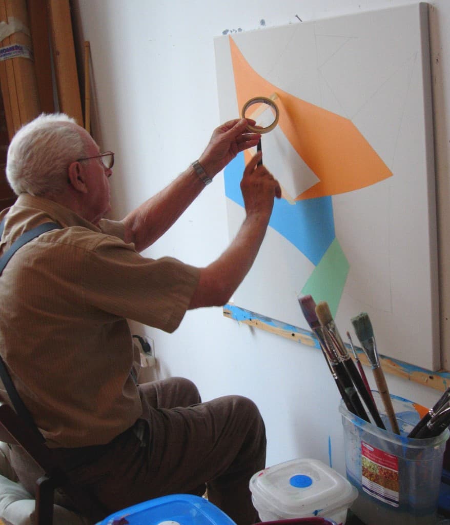 Portrait de Marcel Barbeau par Ninon Gauthier au Château St-Ambroise, 2007. 