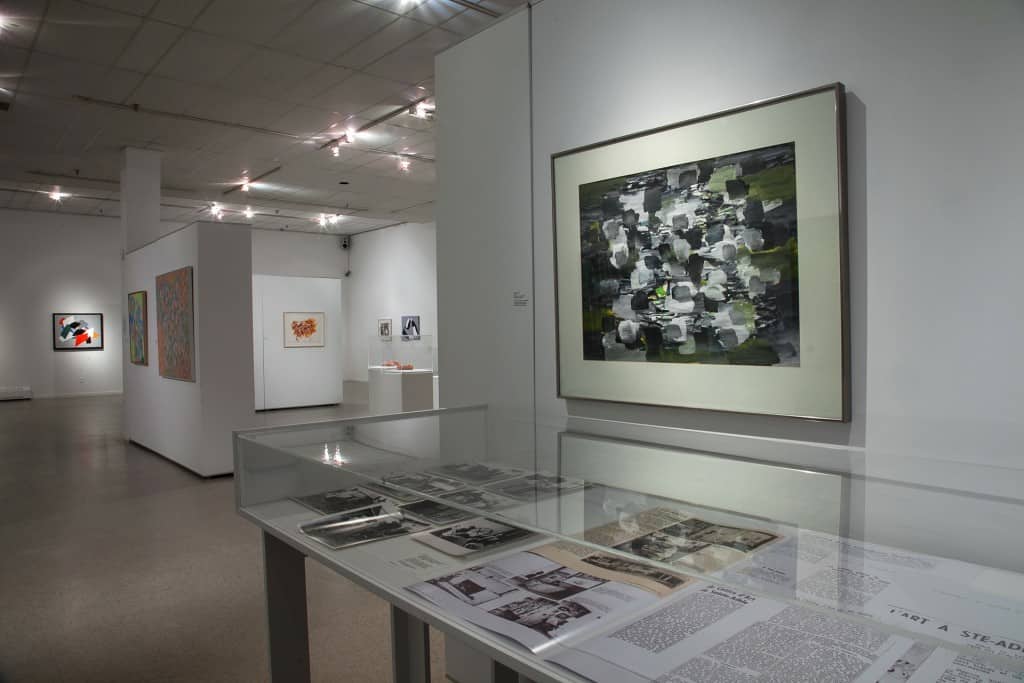 View of the exhibition Escapades dans les Laurentides at the Musée d'art contemporain des Laurentides.  2012