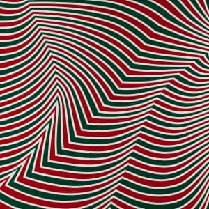 Rétine virevoltante, 1966, de Marcel Barbeau (acrylique sur toile, 203,5 x 203,5 cm)